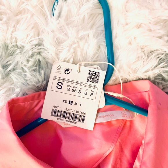 Pretty in pink Zara OPEN BACK Top - Picture 3 of 3